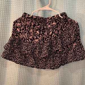 Floral ruffled skirt